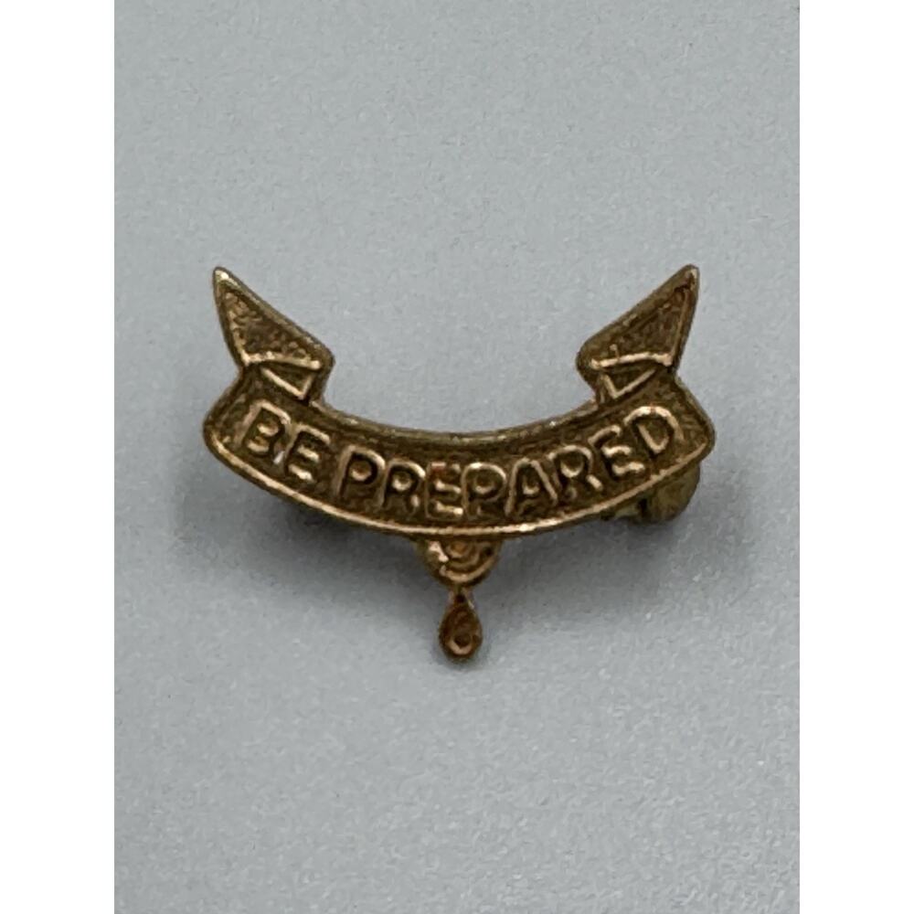 Vintage Boy Scouts Of America BE PREPARED Second Class Rank Lapel Pin